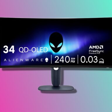 Quick! Save $150 on Alienware’s ultra-fast curved gaming monitor